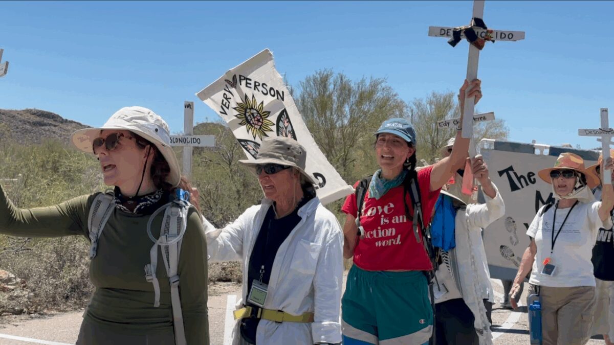 Hikers from across the country completed a 75-mile walk through the Sonoran Desert's borderlands