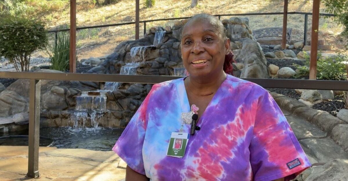 A certified nursing assistant at Copper Ridge Care Center in Redding has dedicated more than 30 years to caring for residents at the facility.