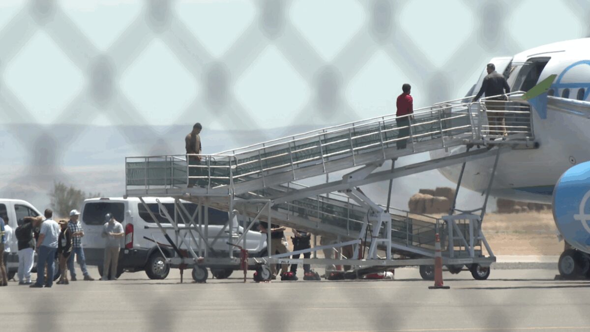 Residents are documenting ICE detainee transfer flights at Magic Valley Airport twice a week