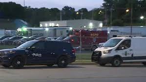 Police were searching a home early Thursday morning in connection with the case.