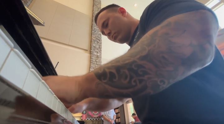 Mesa firefighter Derek Andresen is going viral - again -for something that has nothing to do with sirens or flashing lights.
