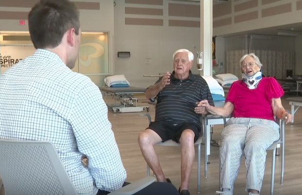 A couple in their 90s is recovering at a West Valley assisted living facility after surviving a serious car crash last month