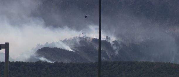 Firefighters were battling the Cottonwood Fire with caution Friday as winds picked up in the middle of a particularly dangerous situation red flag warning.