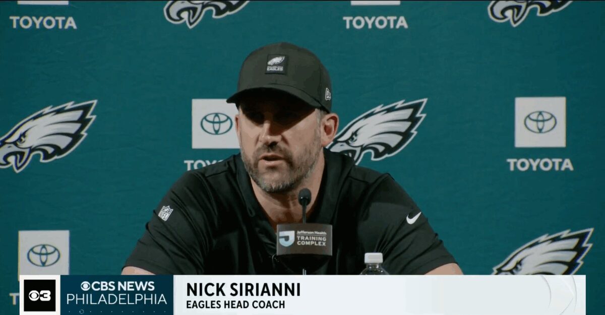 Eagles head coach Nick Sirianni spoke to the media about the highly anticipated trade to the New England Patriots and said Brown had a "good run" in Philadelphia.