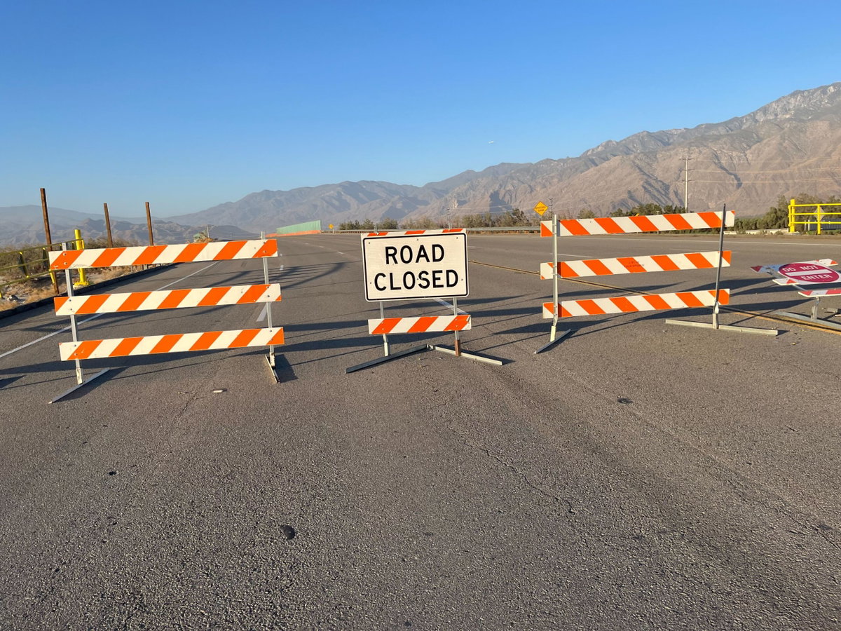 Blowing sand and dust force closure of North Gene Autry Trail