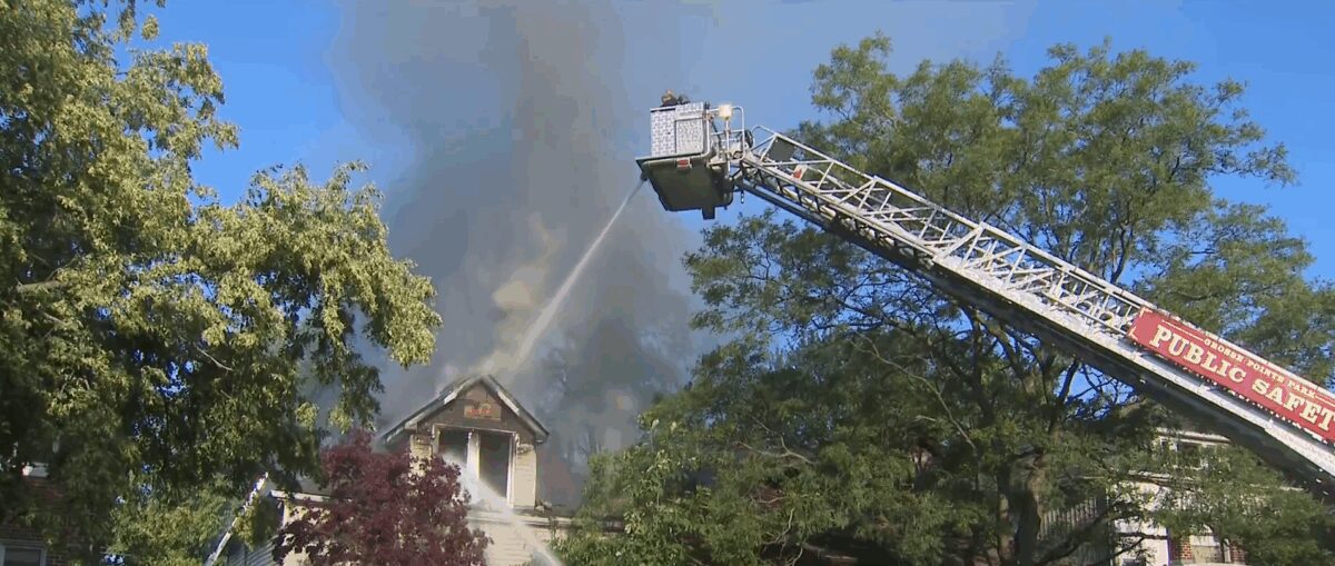 A man and his 11-year-old daughter escaped safely after he realized that there was a fire in their home.