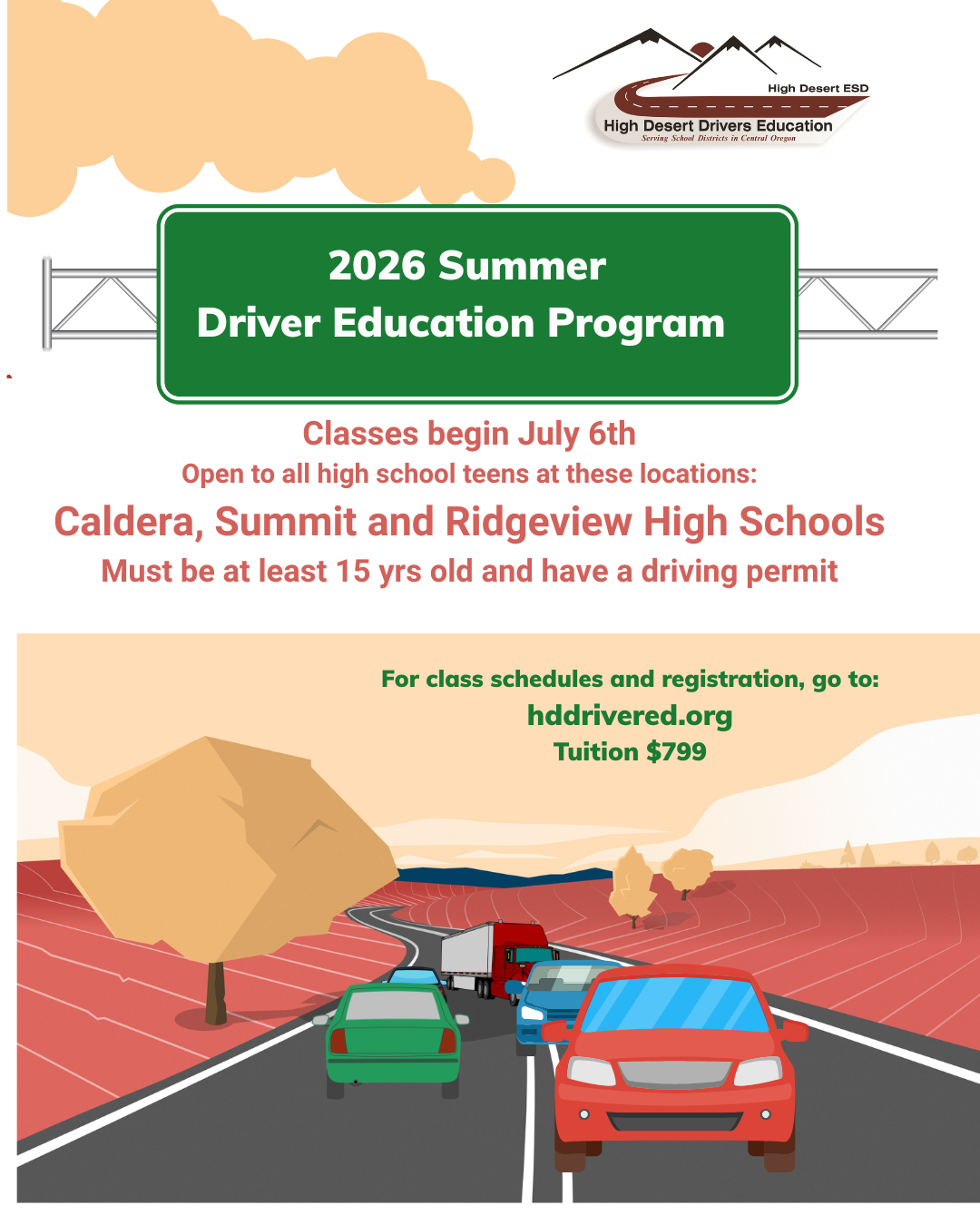 High Desert Driver Education opens registration for 2026 Summer Program