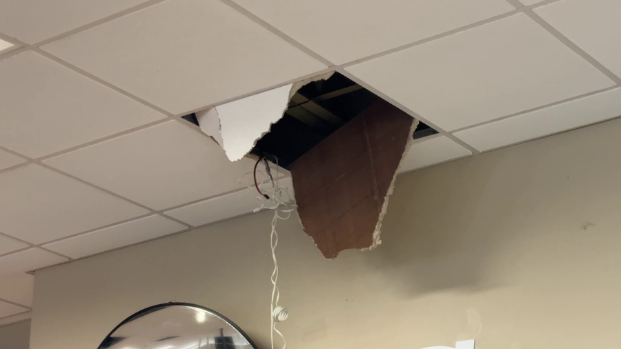 The suspect then stole cash from the register