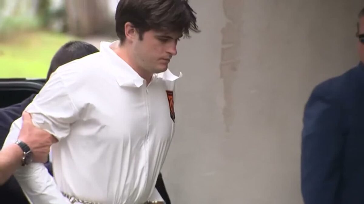 A young man accused of stabbing his father 20 times and killing him at a Wellesley