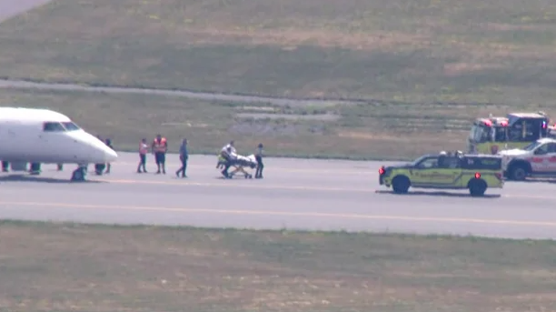 A person is removed from an Air Canada plane that was diverted to Boston due to an "incapacitated" pilot.