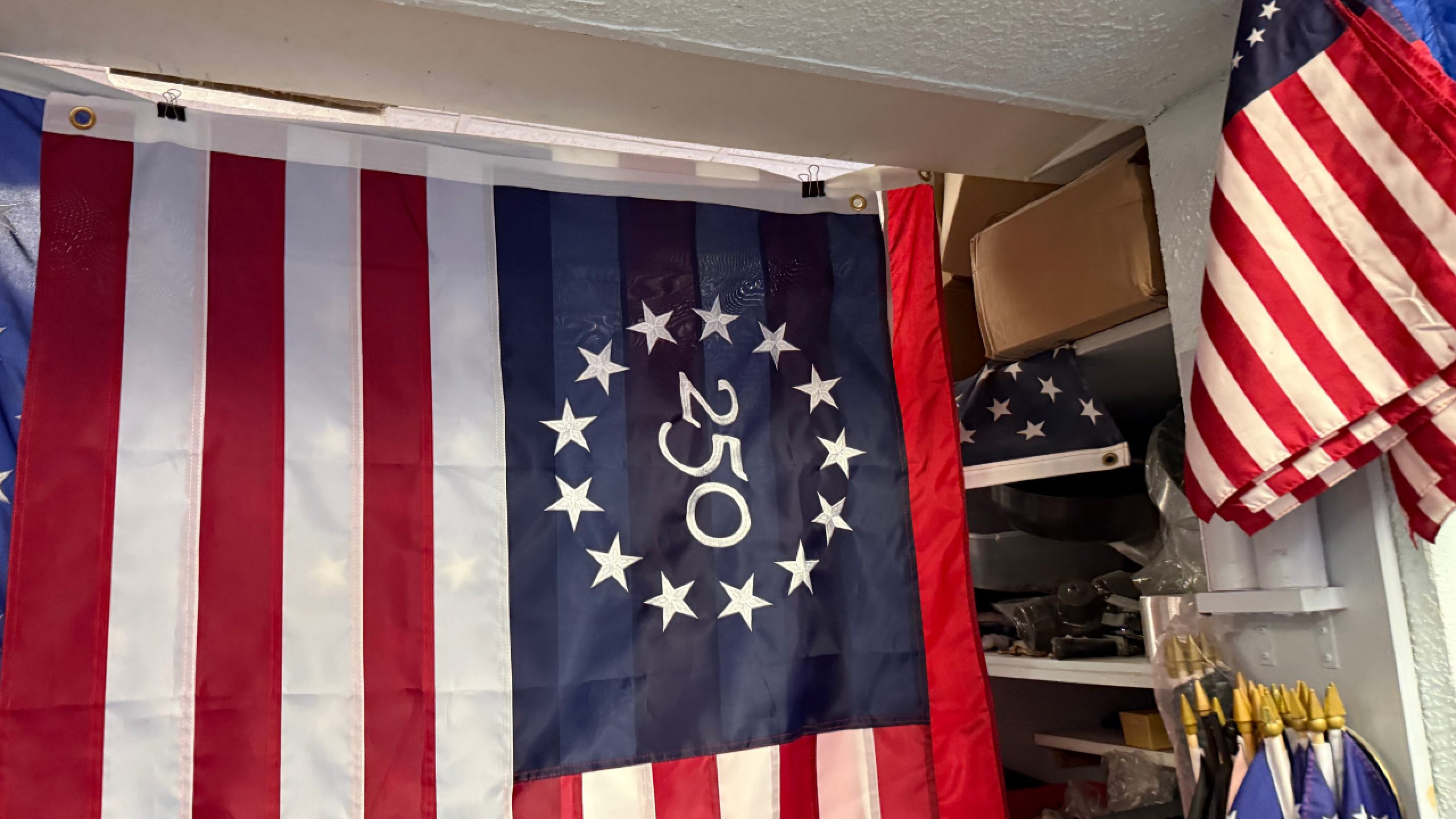 A local flag maker is selling special America 250 flags ahead of the milestone anniversary