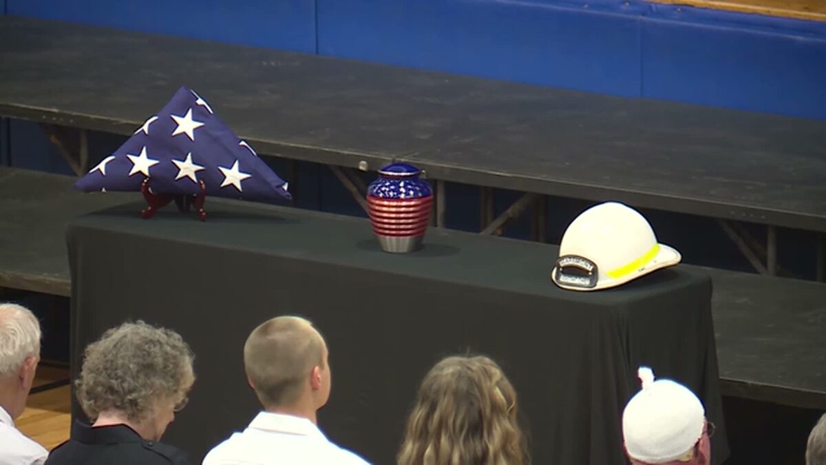 A funeral service honoring fallen Searsmont Assistant Fire Chief Wayne Woodbury