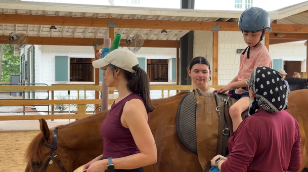 Charlie has a rare genetic disease known as PIP5K1C and has been coming to Chastain Horse Park for three years.