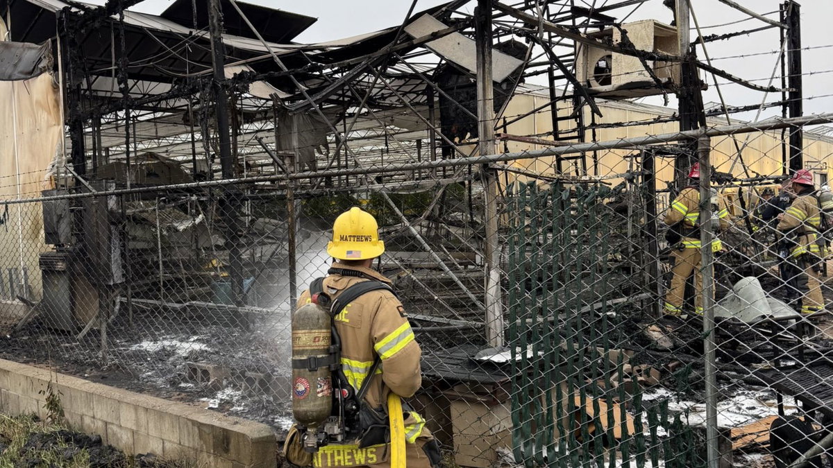 Crews attack greenhouse fire in Nipomo