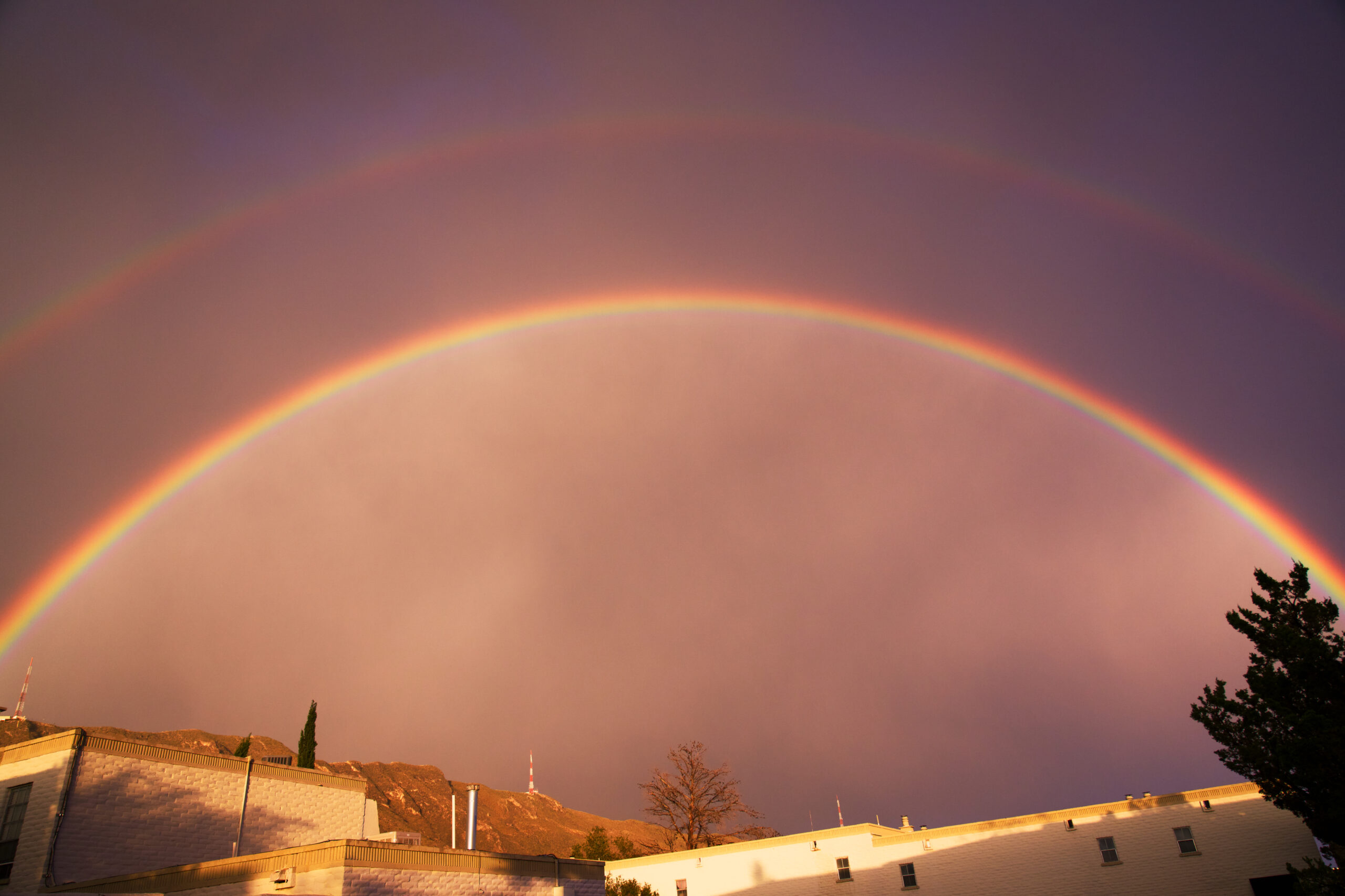 PHOTO GALLERY: Double rainbow over El Paso