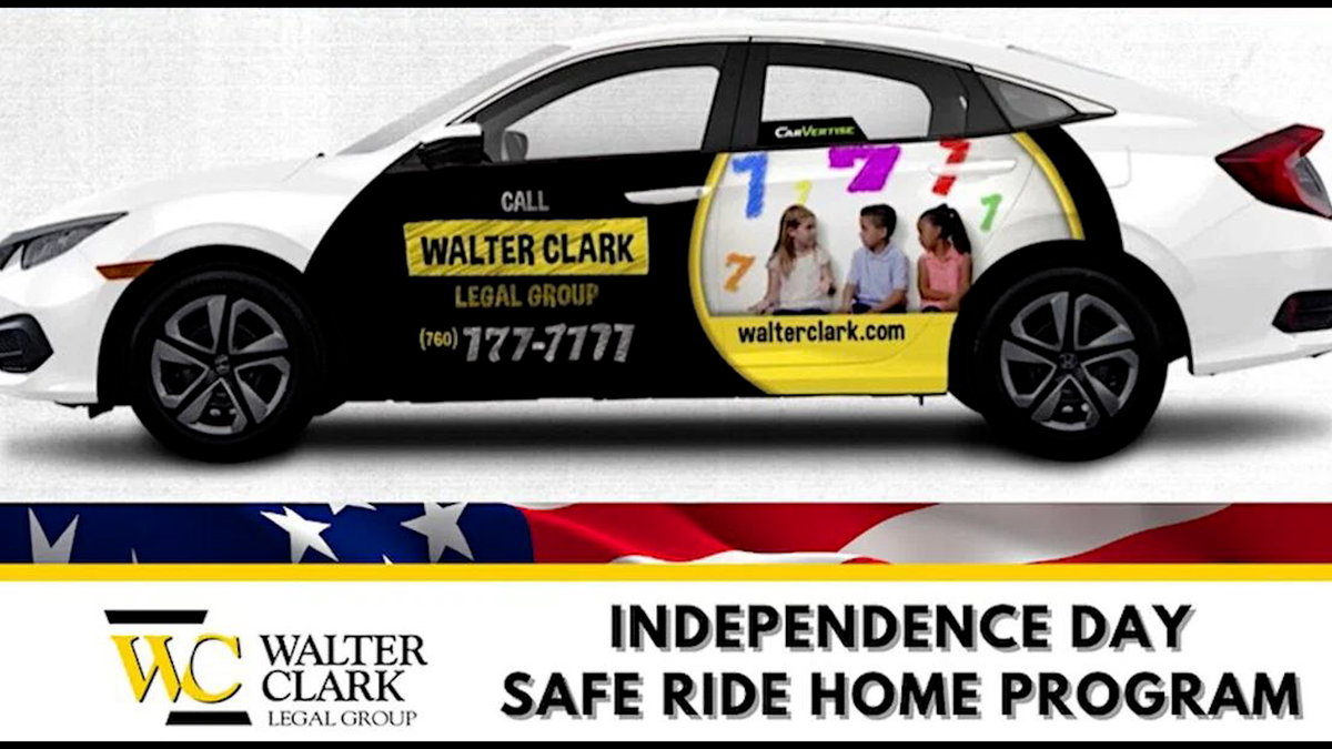 Walter Clark Legal Group sponsors cab and rideshare rides on the Fourth of July to combat impaired driving