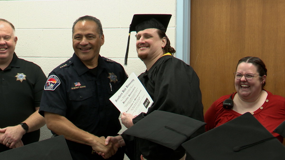 12 Bannock County inmates celebrate a new chapter at ‘Hustle 2.0’ Rehabilitation graduation