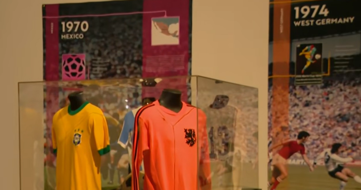 The exhibit is unique because Arlington is the only North American stop for the international exhibition during the 2026 FIFA World Cup.
