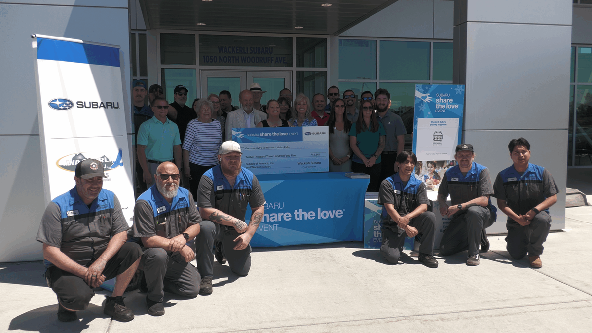 Wackerli Subaru presents Share the Love Donation to The Food Basket