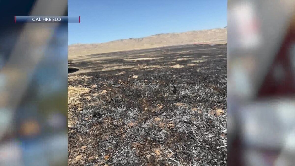 Crews battle 200 acre fire near Highway 58