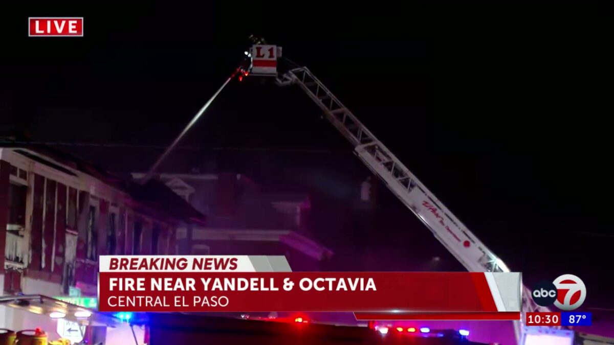 Crews knock down Central El Paso building fire