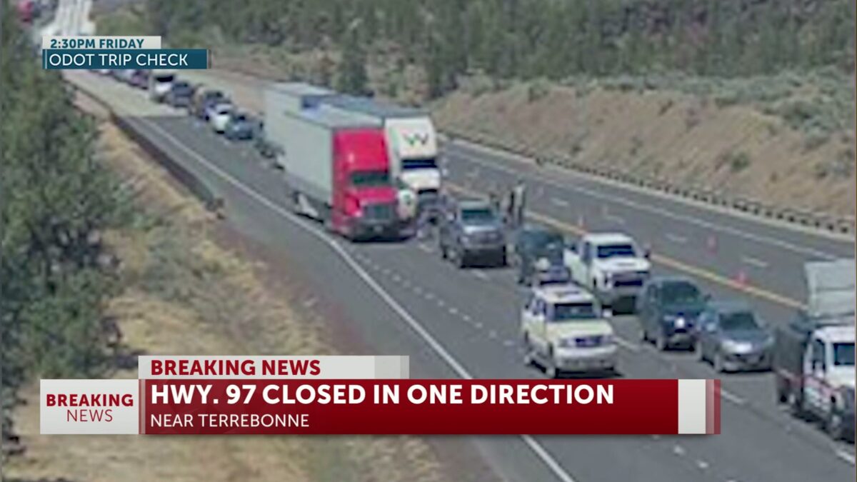 US-97 opens after being closed from serious 2-vehicle crash