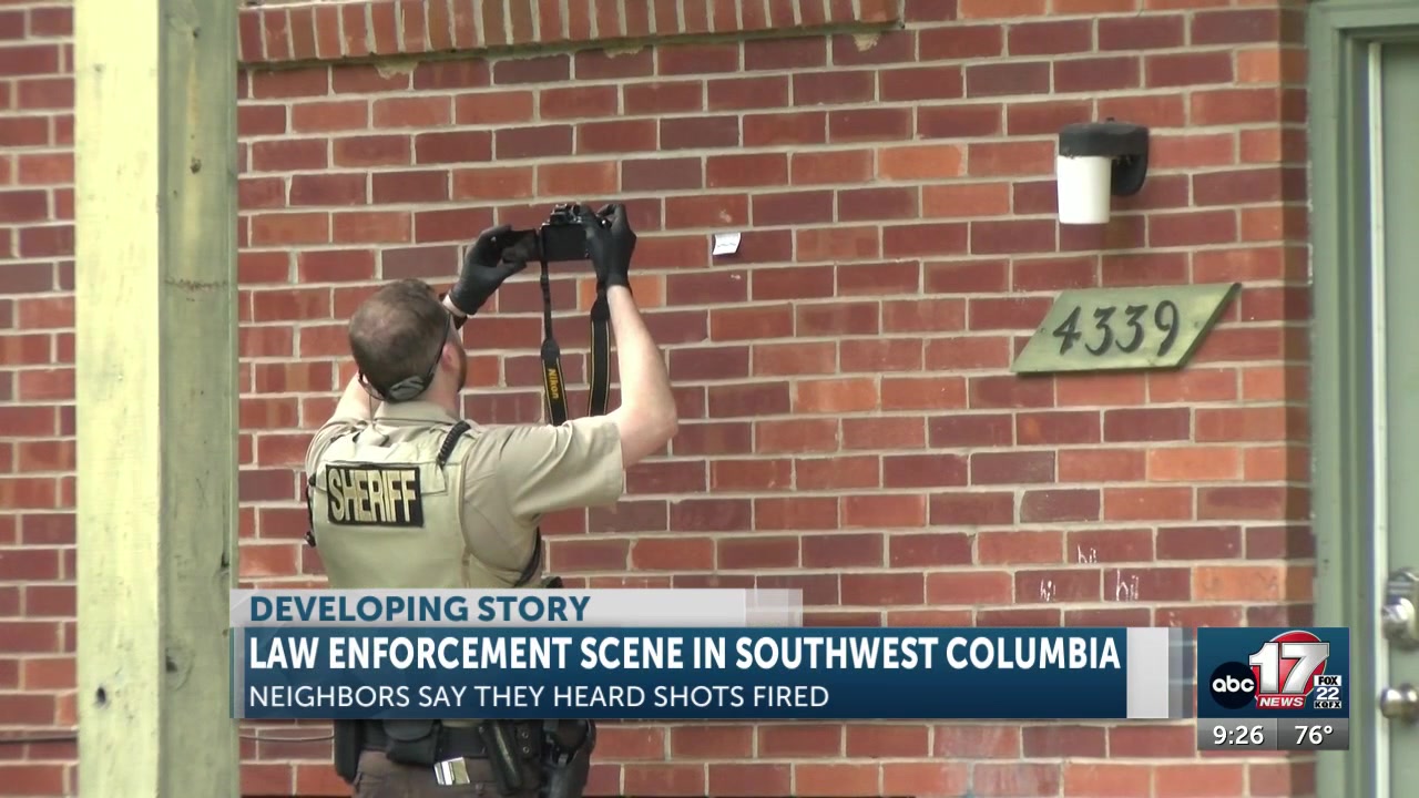 Large law enforcement presence in Southwest Columbia