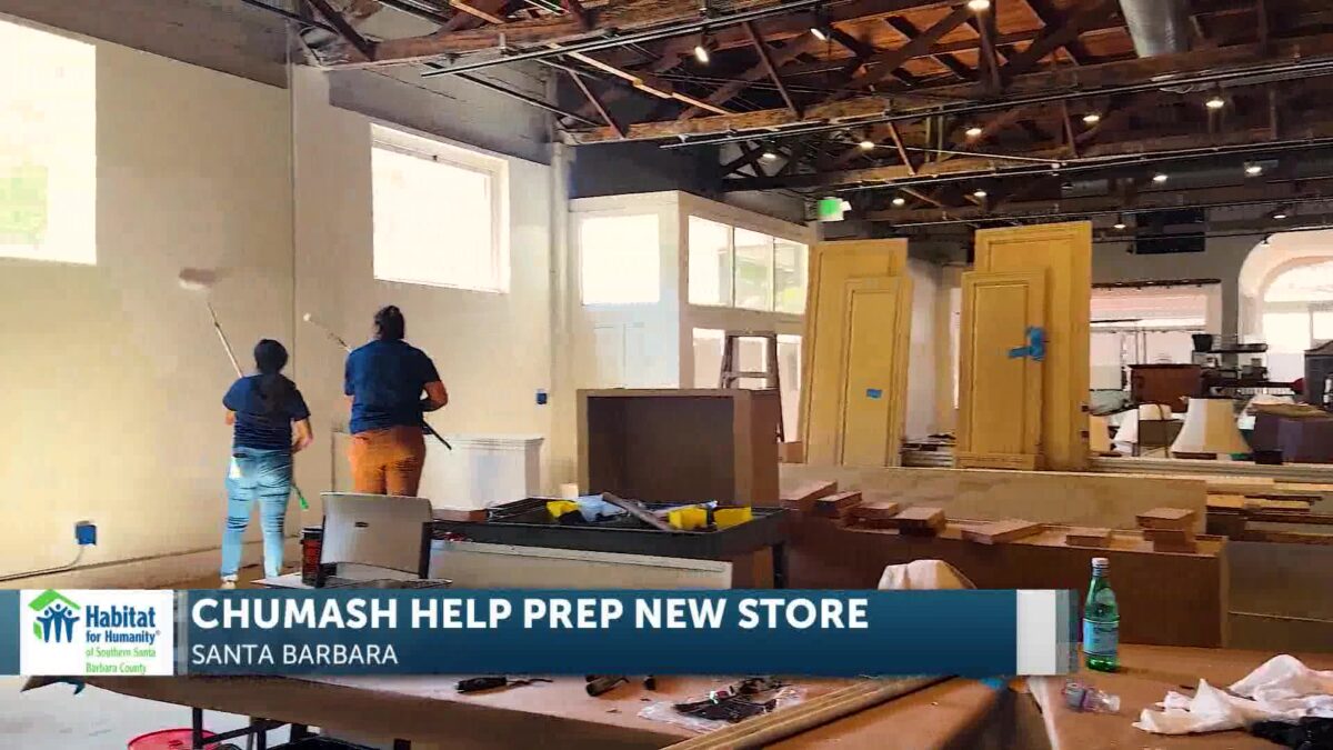 Volunteers from Chumash Foundation Volunteers Prepare New Habitat ReStore in Santa Barbara