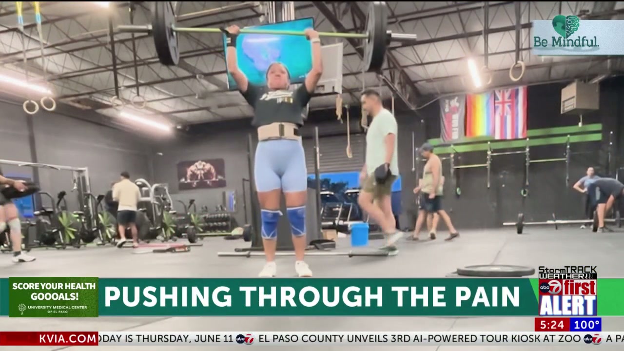 Woman pushes through pain; inspires others