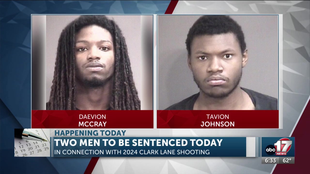 Two men charged in connection with deadly 2024 Columbia shooting to be sentenced