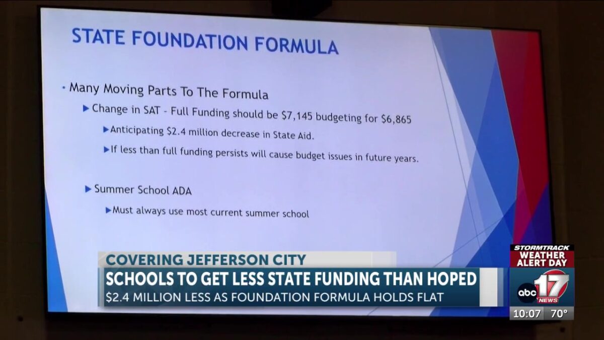 Jefferson City School Board faces $2.4 million ‘cut’ in state funding