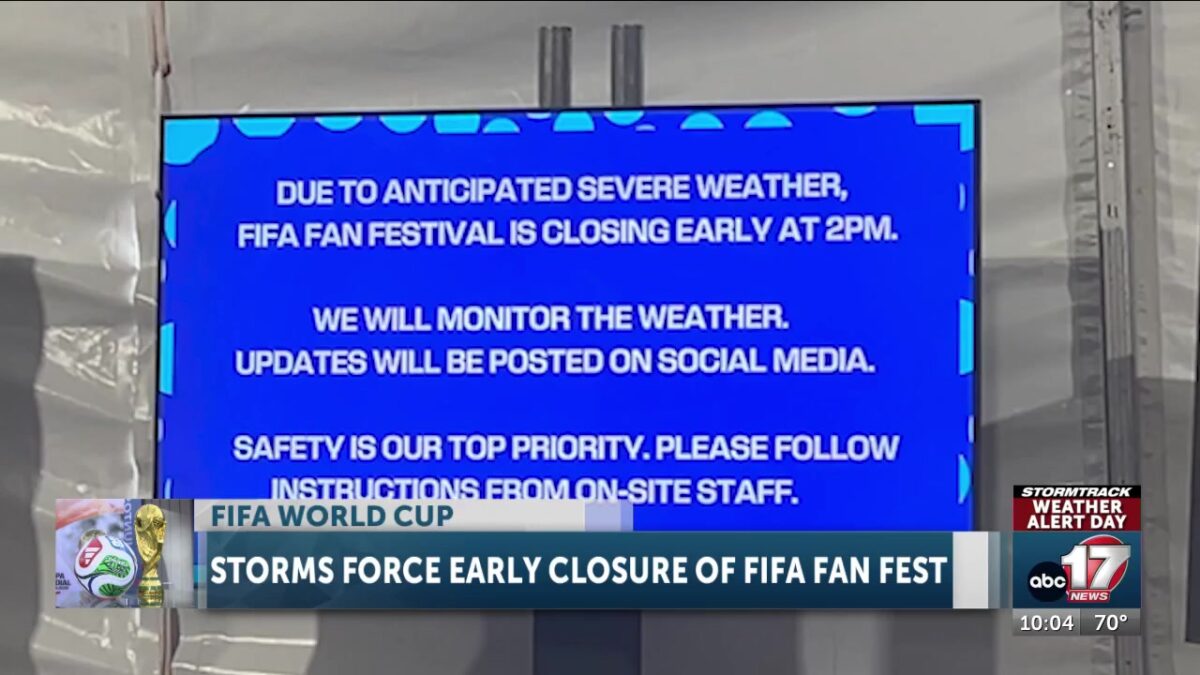 Storms force early closure of FIFA Fan Festival as thousands of Dutch fans flood Kansas City streets