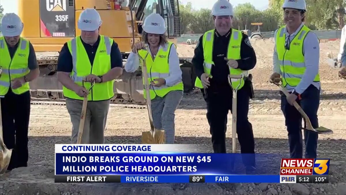Indio breaks ground on its new $45 million police headquarters