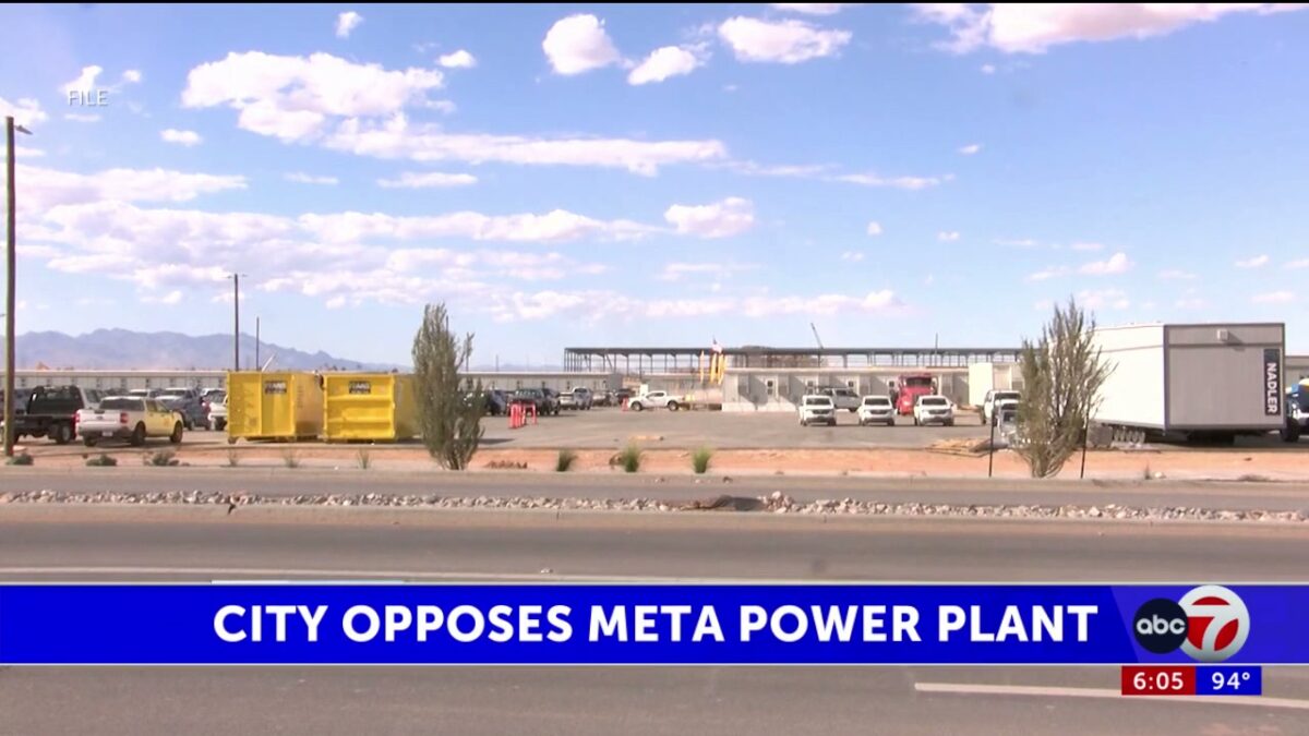 El Paso opposes Meta-linked power plant