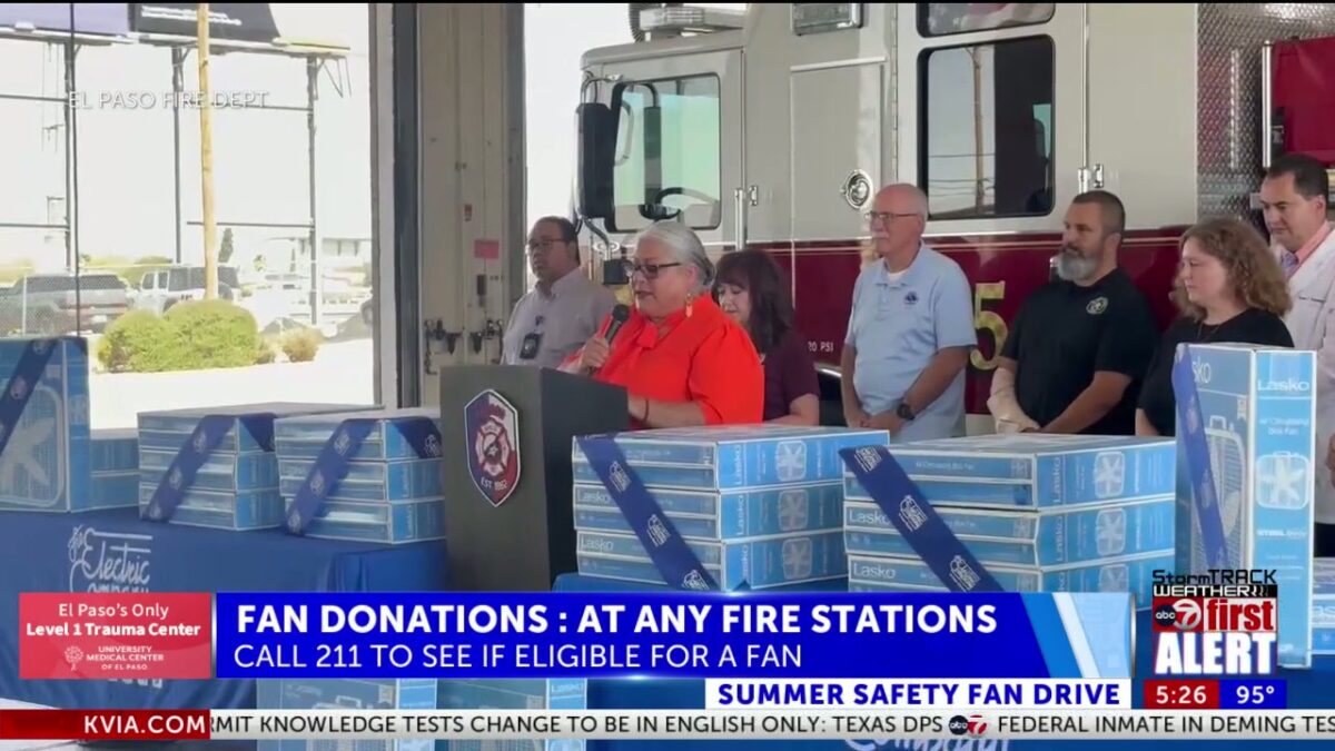 Extreme weather nonprofit gives away fans for some El Pasoans as high temperatures near