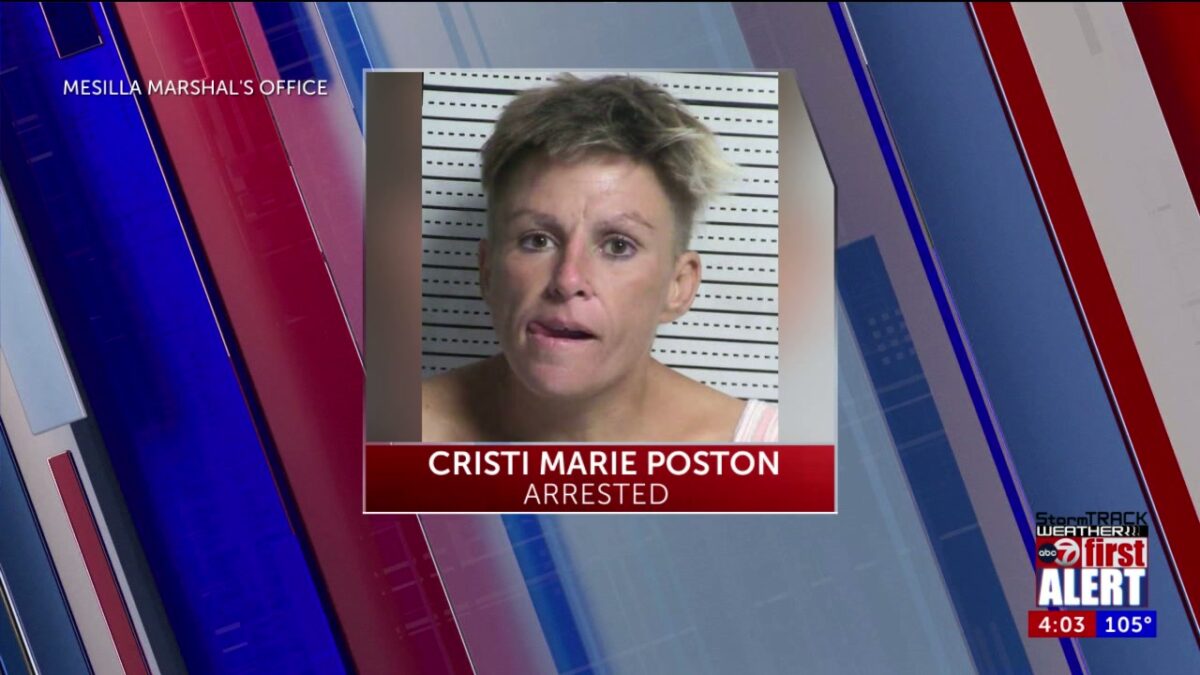 Woman charged for breaking
