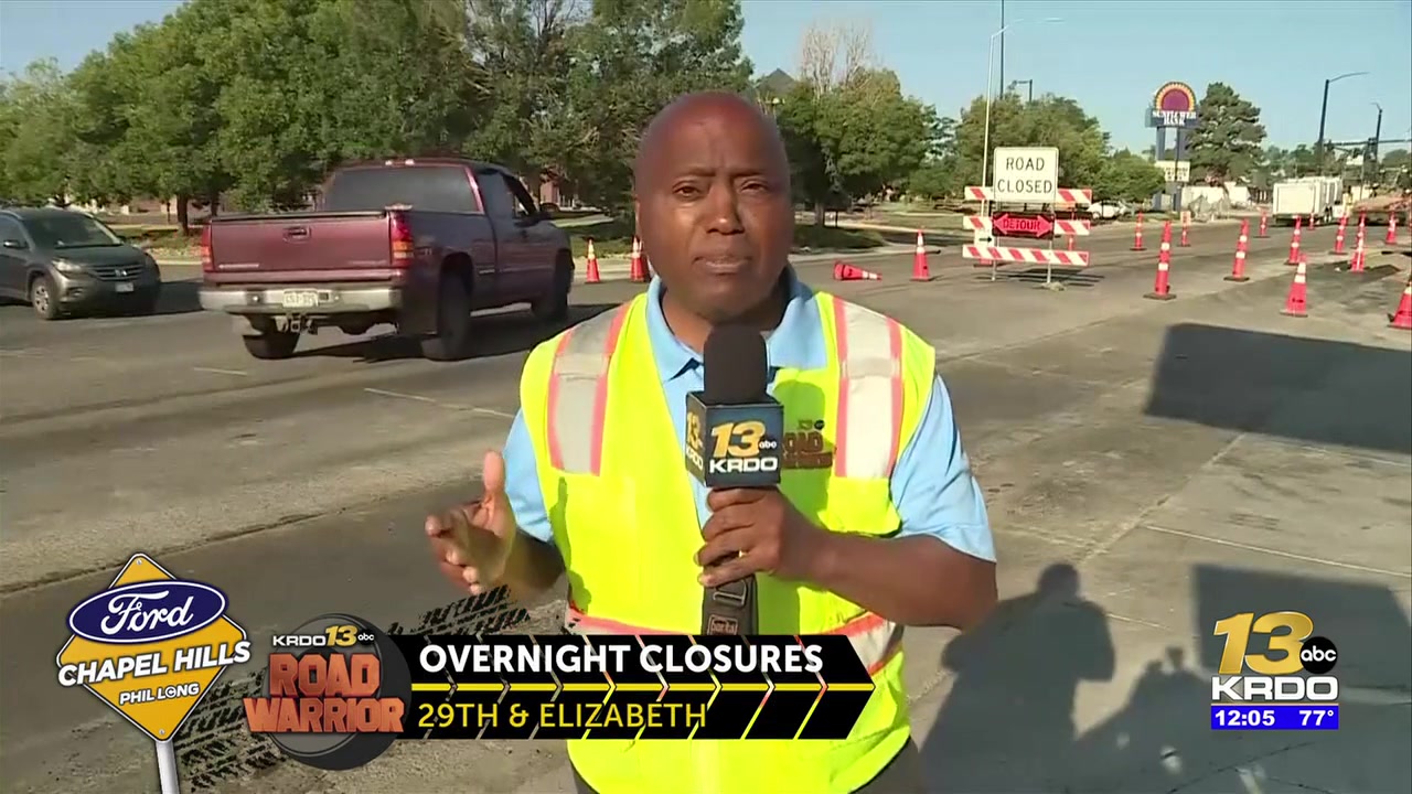 Overnight closures begin at Pueblo’s busy 29th & Elizabeth intersection