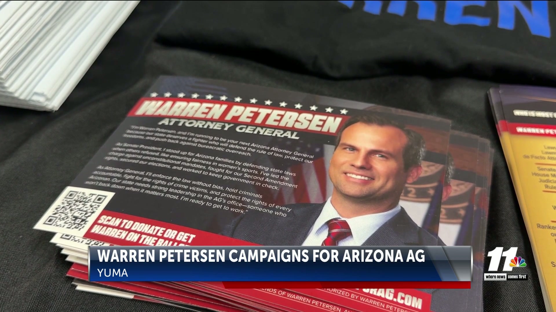 Arizona Attorney General candidate Warren Petersen campaigns in Yuma