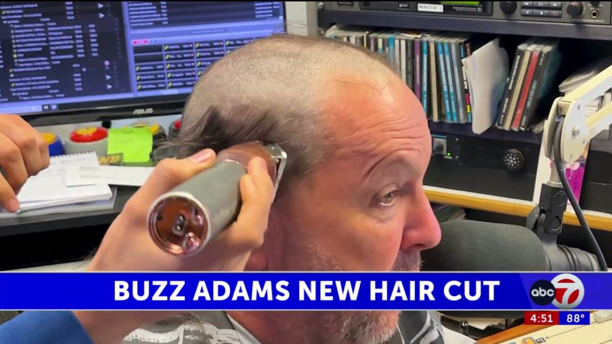 El Paso radio host Buzz Adams gets buzz cut live on air after losing bet