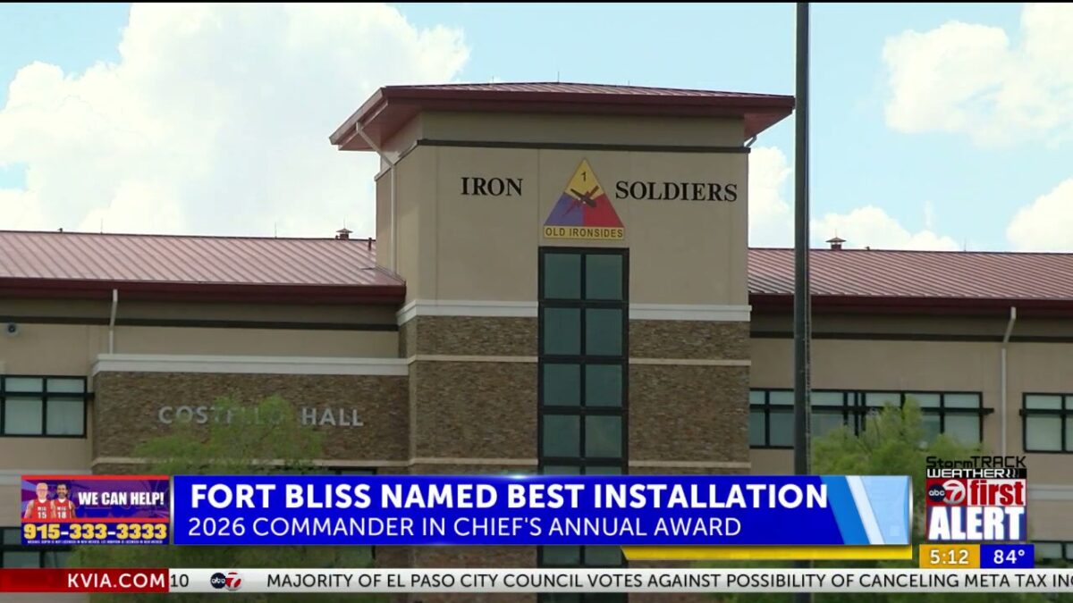 Fort Bliss named best installation in the US Army