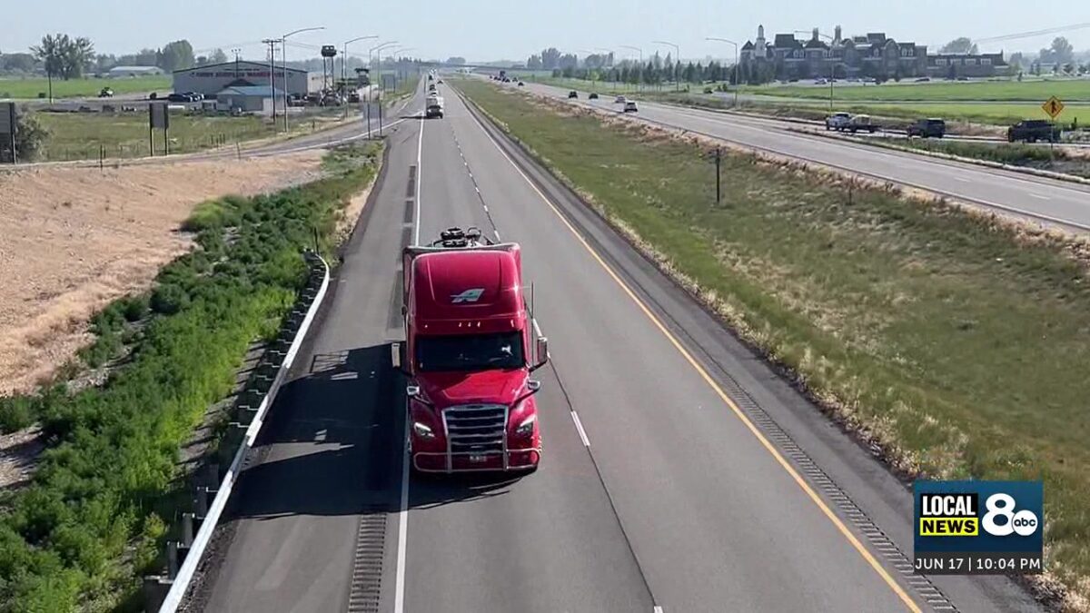 Speeding up: Semi trucks in Idaho can travel at 80 miles per hour starting July 1