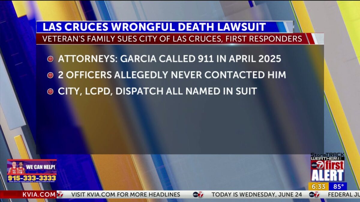 Wrongful death lawsuit filed after Las Cruces officers allegedly abandon veteran’s suicide call