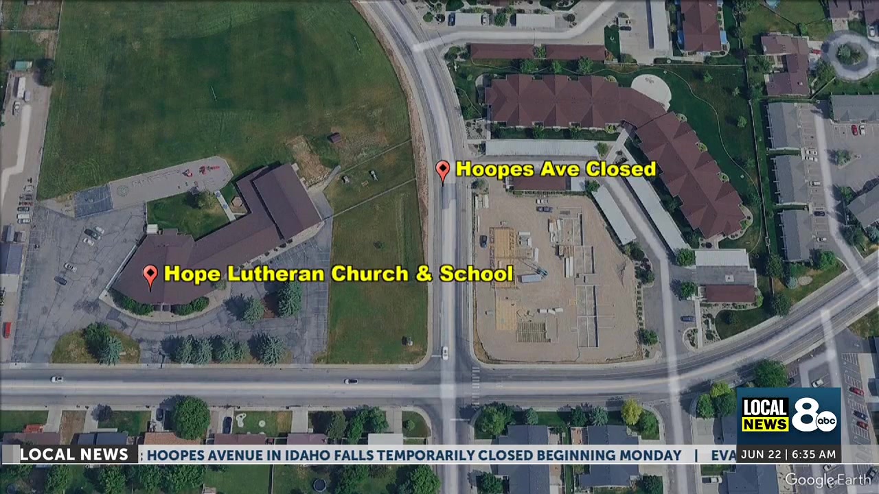 Traffic Alert: Hoopes Avenue in Idaho Falls temporarily closed beginning Monday