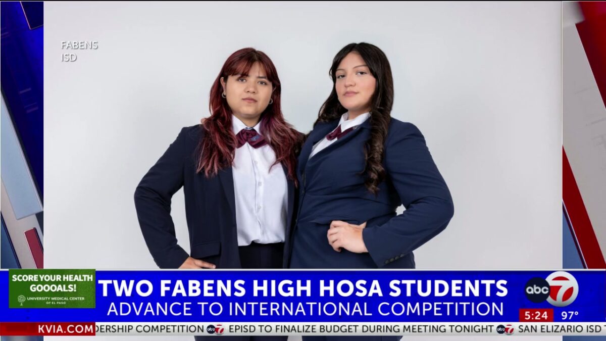 2 Fabens High School seniors head to international health leadership competition