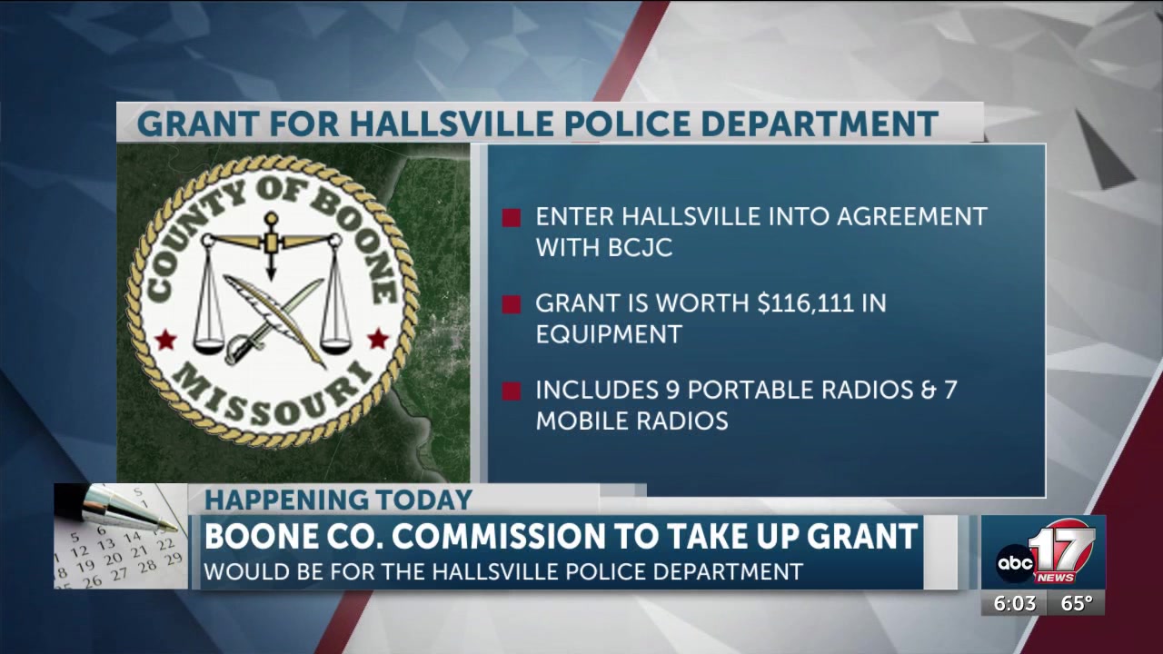 Boone County Commission to discuss radio system grant for Hallsville Police