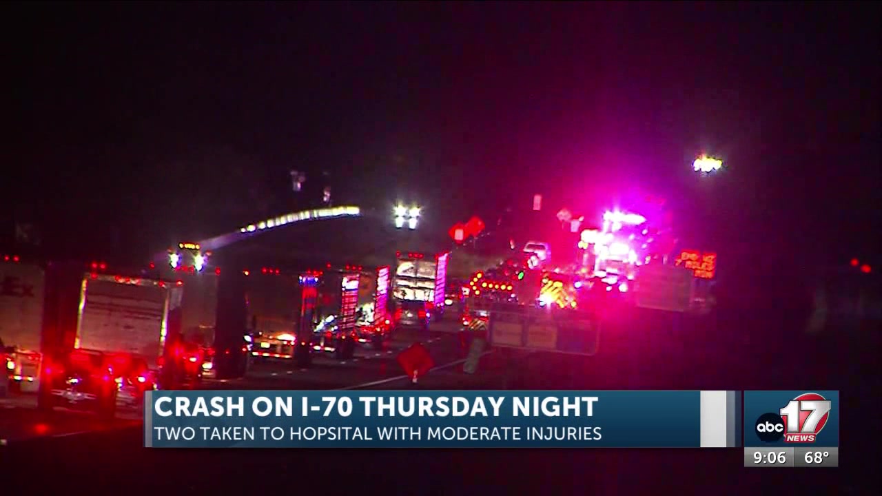 Two taken to hospital after five-vehicle pileup in Boone County