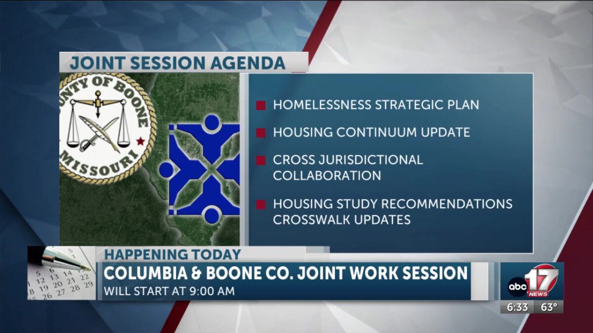Columbia and Boone County holds a joint work session on homelessness and housing study