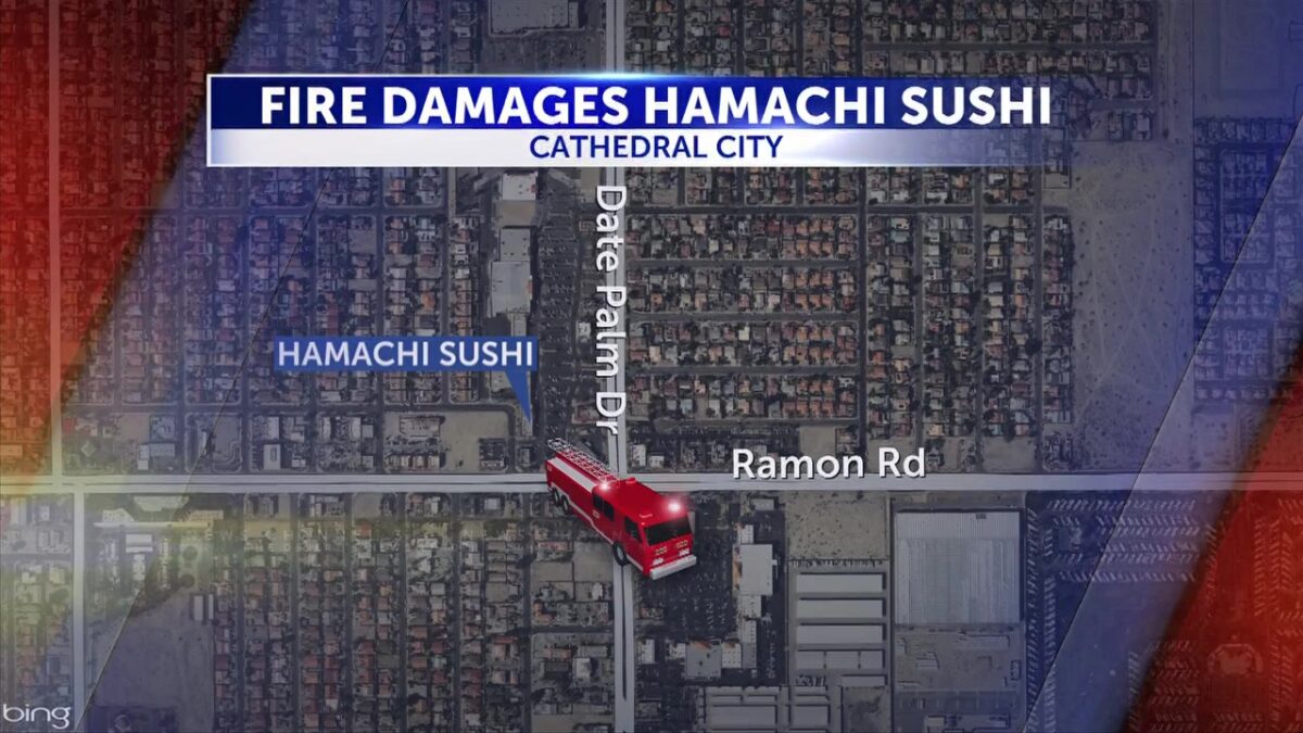 Fire damages Hamachi Sushi Restaurant in Cathedral City
