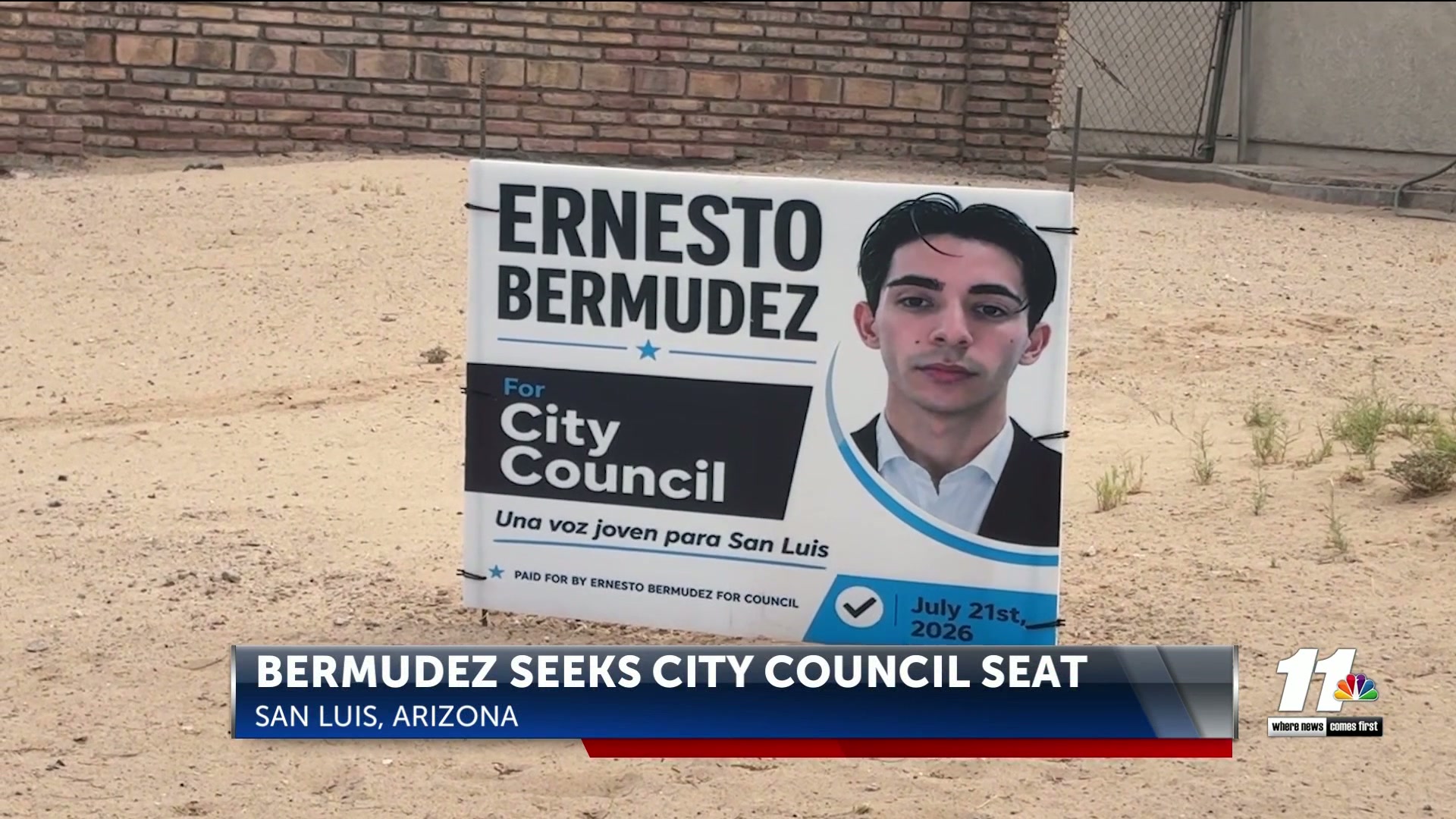 Ernesto Bermudez runs for San Luis City Council