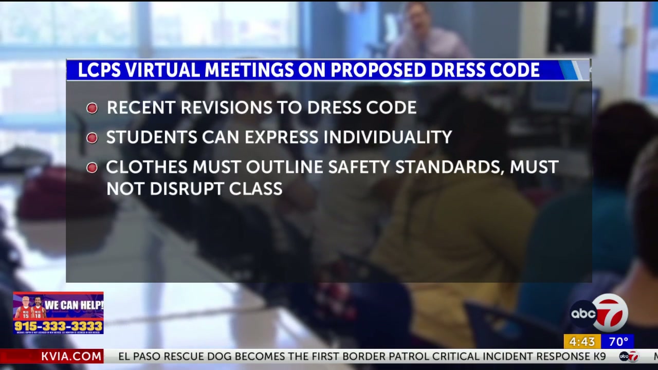 Las Cruces Public Schools to hold virtual meetings on proposed dress code